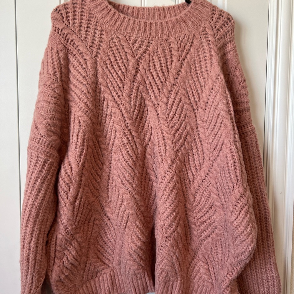 Net.153 Oversized Pink Sweater